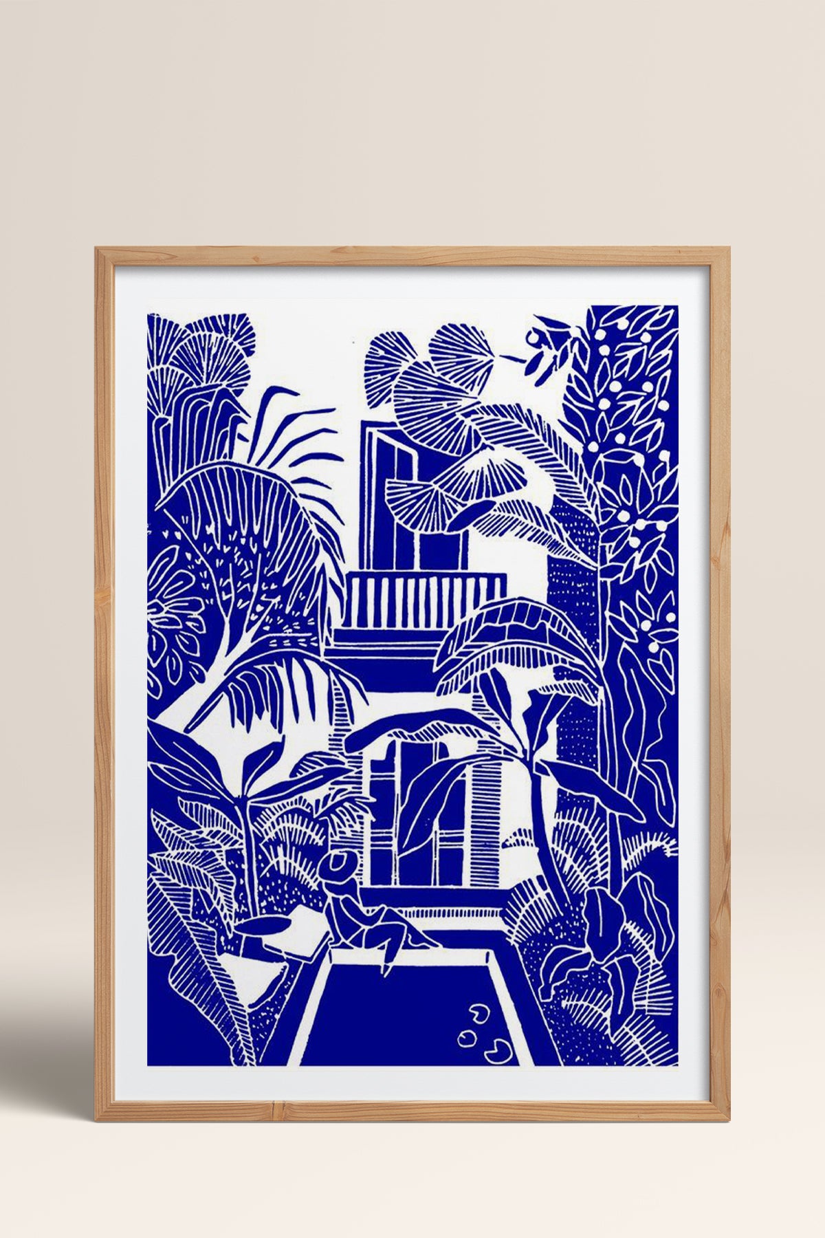 HOMEPACK Ahşap Çerçeveli Tablo Çerçeveli Poster Sanatsal Modern Duvar Dekoru TK-875
