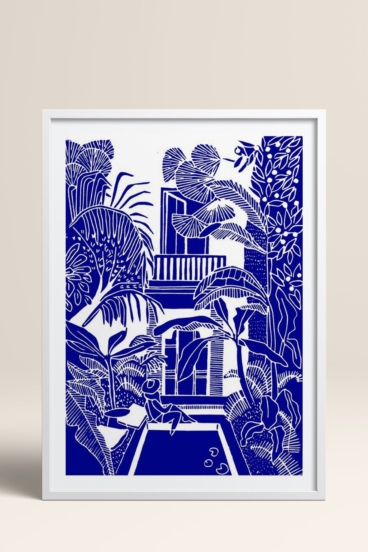 HOMEPACK Ahşap Çerçeveli Tablo Çerçeveli Poster Sanatsal Modern Duvar Dekoru TK-875