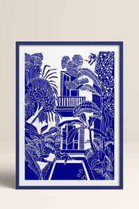 HOMEPACK Ahşap Çerçeveli Tablo Çerçeveli Poster Sanatsal Modern Duvar Dekoru TK-875