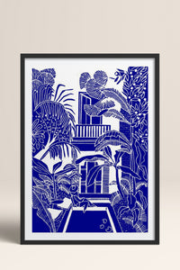 HOMEPACK Ahşap Çerçeveli Tablo Çerçeveli Poster Sanatsal Modern Duvar Dekoru TK-875