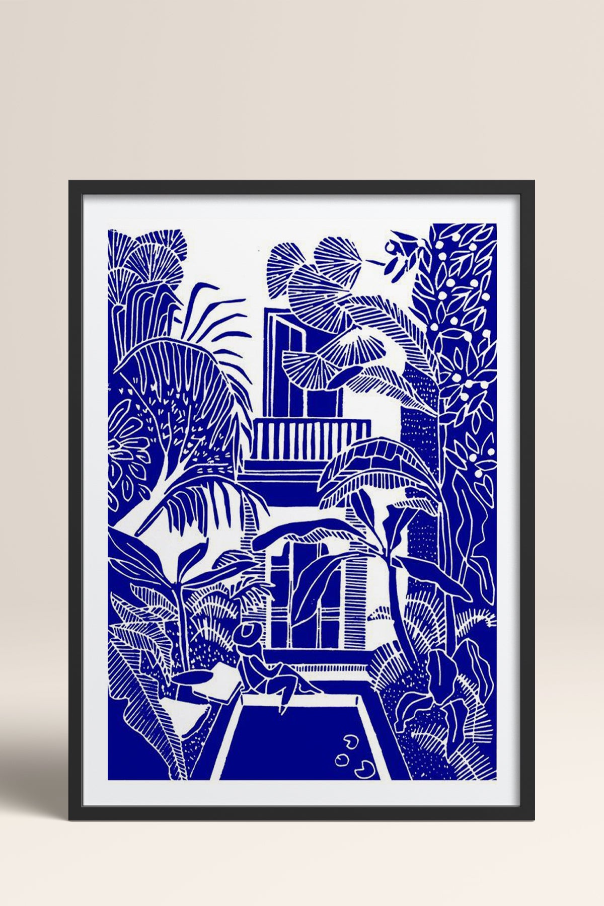 HOMEPACK Ahşap Çerçeveli Tablo Çerçeveli Poster Sanatsal Modern Duvar Dekoru TK-875