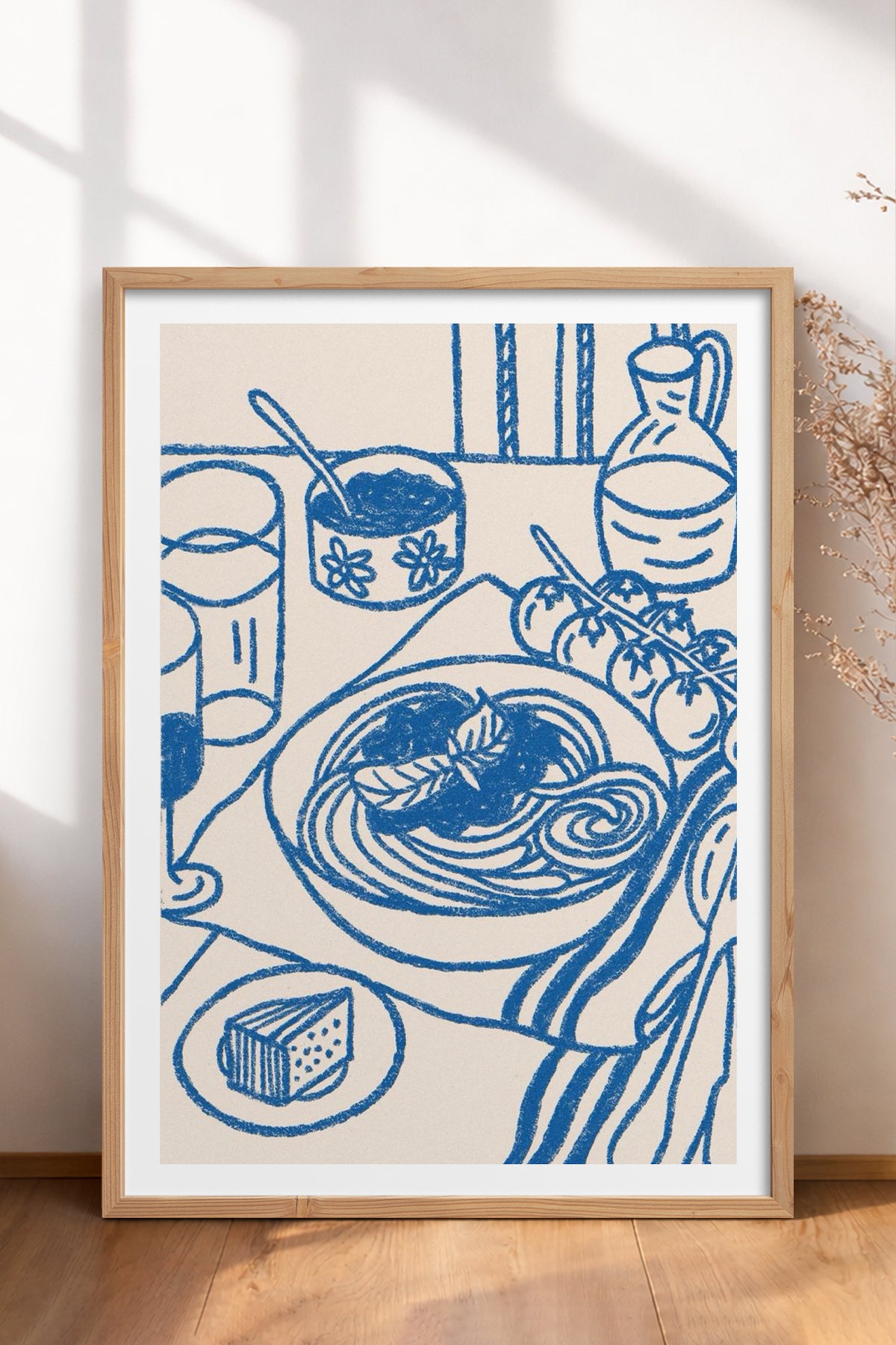 HOMEPACK Ahşap Çerçeveli Tablo Çerçeveli Poster Sanatsal Modern Duvar Dekoru TK-876