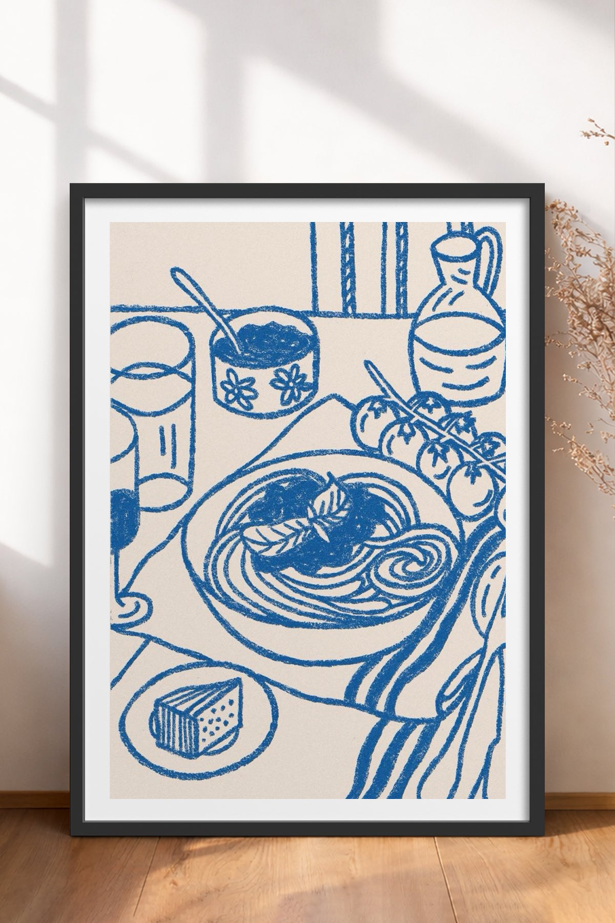 HOMEPACK Ahşap Çerçeveli Tablo Çerçeveli Poster Sanatsal Modern Duvar Dekoru TK-876