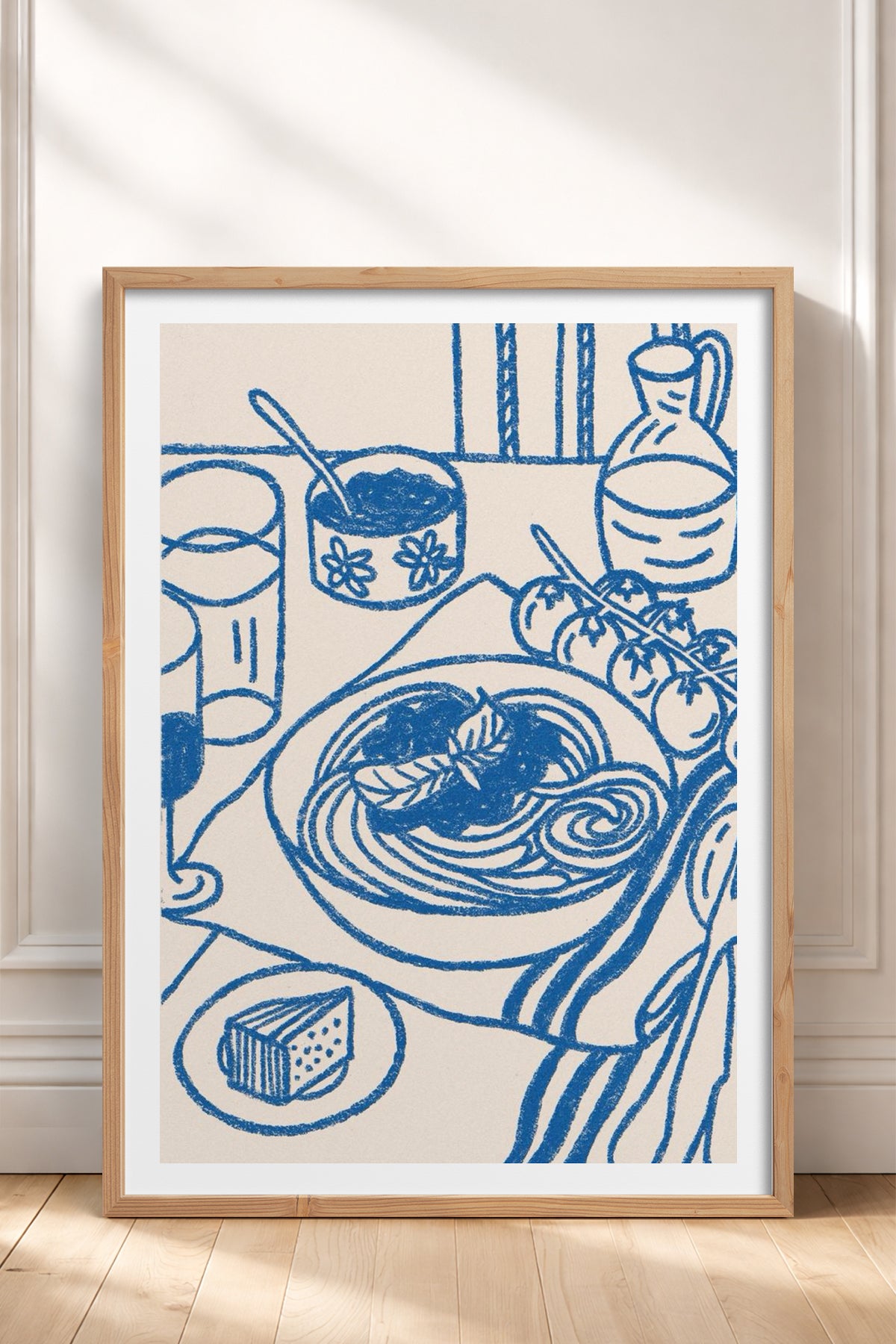 HOMEPACK Ahşap Çerçeveli Tablo Çerçeveli Poster Sanatsal Modern Duvar Dekoru TK-876