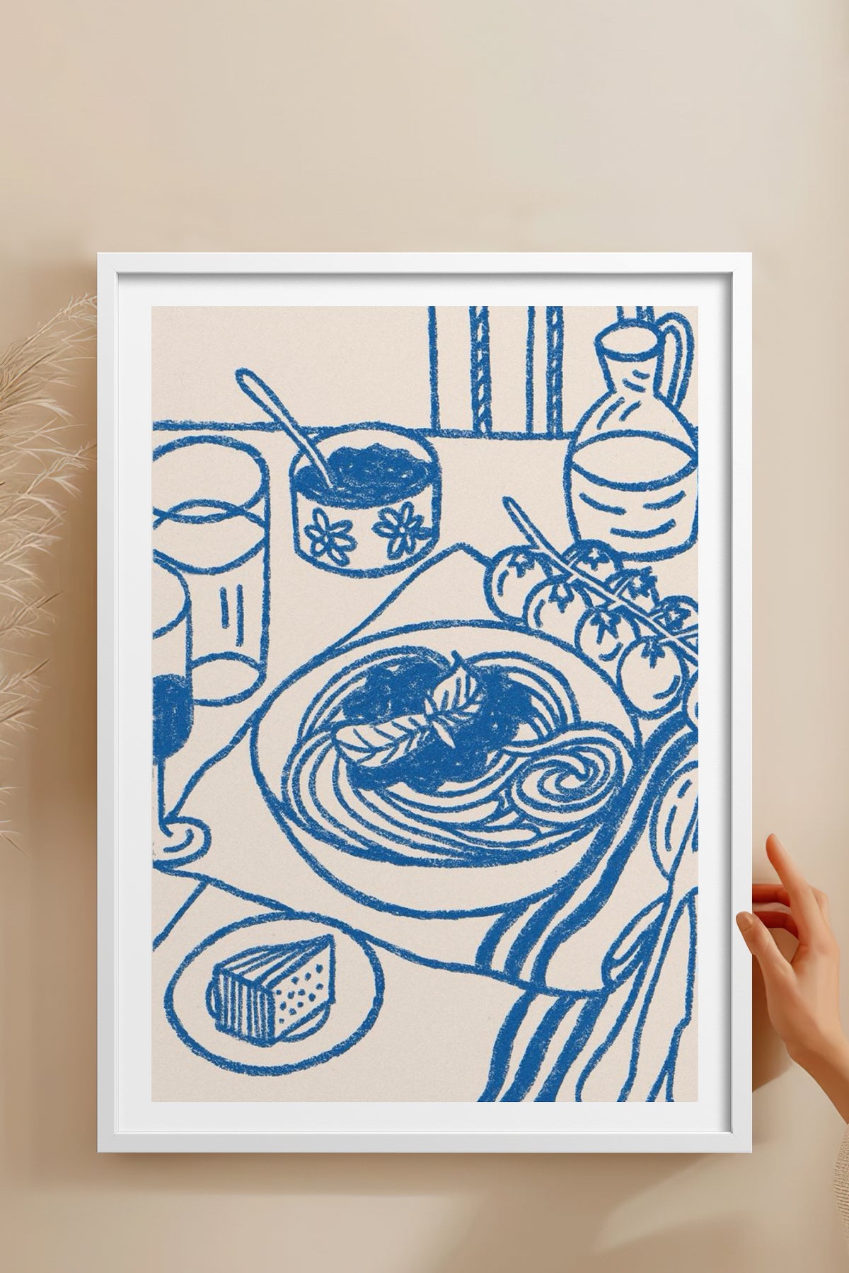 HOMEPACK Ahşap Çerçeveli Tablo Çerçeveli Poster Sanatsal Modern Duvar Dekoru TK-876
