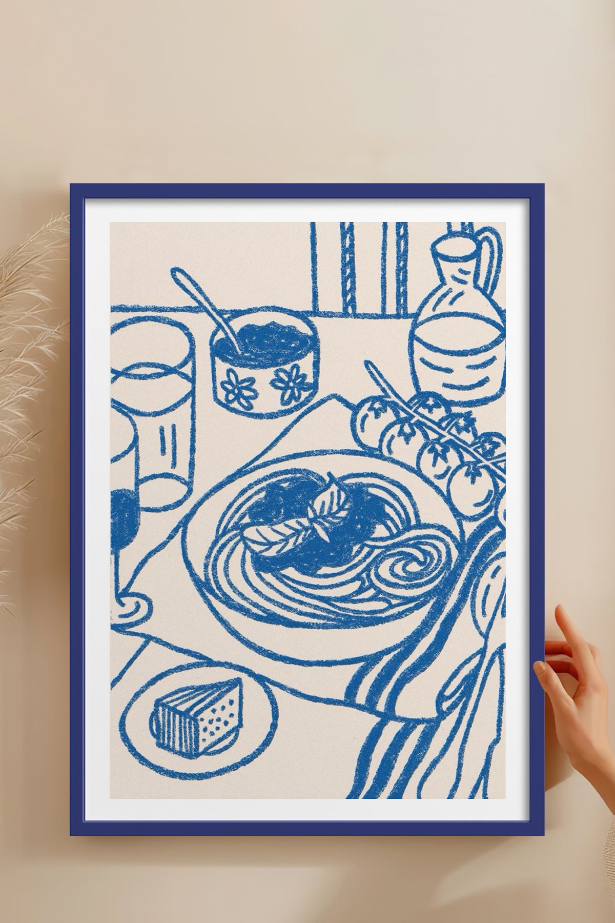 HOMEPACK Ahşap Çerçeveli Tablo Çerçeveli Poster Sanatsal Modern Duvar Dekoru TK-876