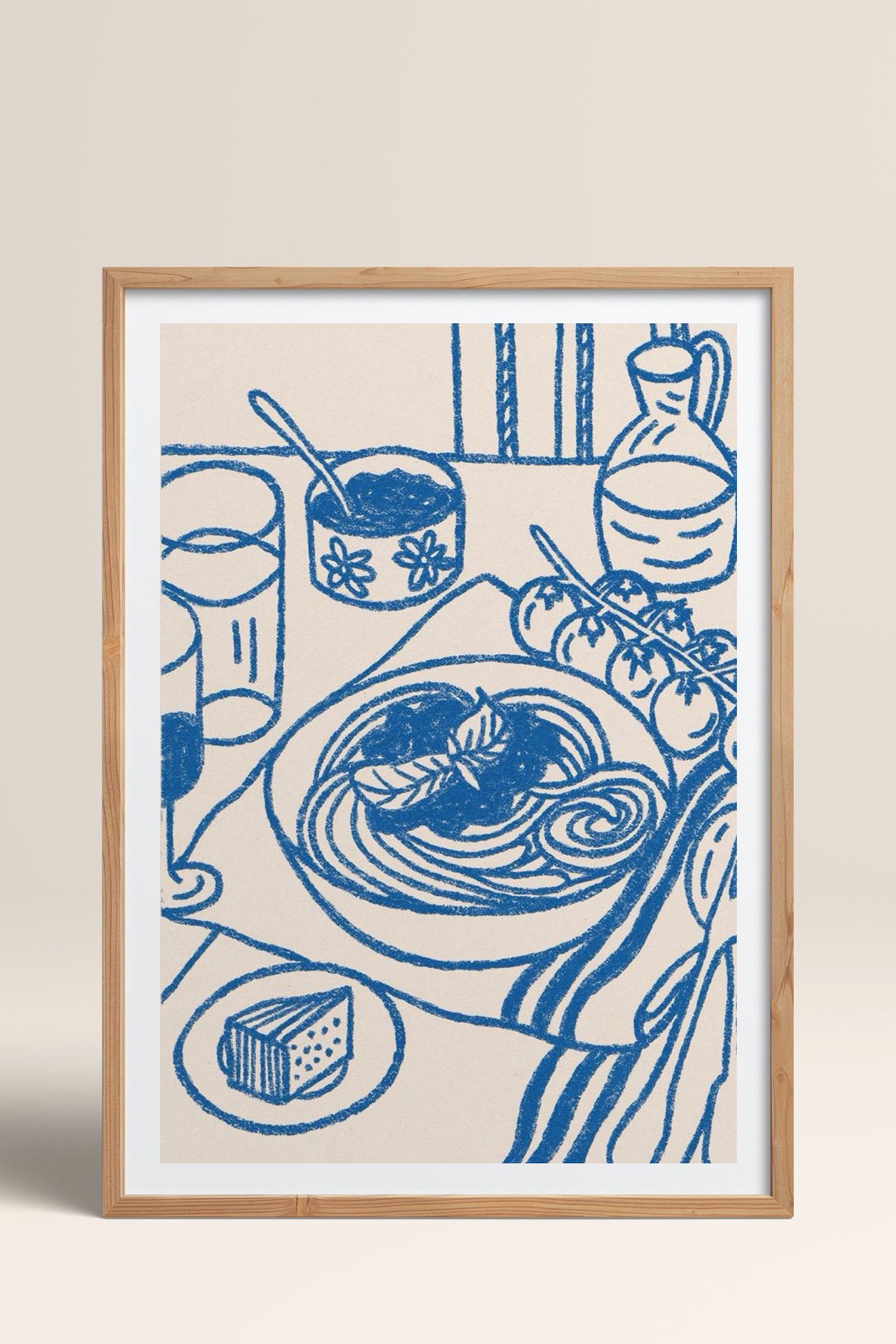 HOMEPACK Ahşap Çerçeveli Tablo Çerçeveli Poster Sanatsal Modern Duvar Dekoru TK-876