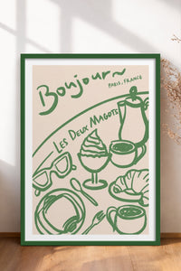 HOMEPACK Ahşap Çerçeveli Tablo Çerçeveli Poster Sanatsal Modern Duvar Dekoru TK-877
