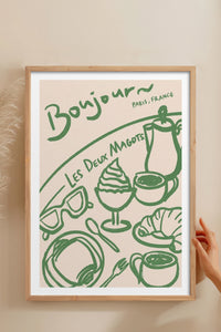 HOMEPACK Ahşap Çerçeveli Tablo Çerçeveli Poster Sanatsal Modern Duvar Dekoru TK-877