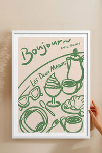 HOMEPACK Ahşap Çerçeveli Tablo Çerçeveli Poster Sanatsal Modern Duvar Dekoru TK-877