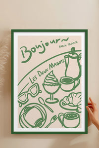 HOMEPACK Ahşap Çerçeveli Tablo Çerçeveli Poster Sanatsal Modern Duvar Dekoru TK-877