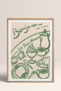 HOMEPACK Ahşap Çerçeveli Tablo Çerçeveli Poster Sanatsal Modern Duvar Dekoru TK-877