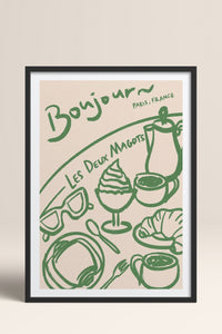 HOMEPACK Ahşap Çerçeveli Tablo Çerçeveli Poster Sanatsal Modern Duvar Dekoru TK-877