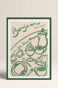 HOMEPACK Ahşap Çerçeveli Tablo Çerçeveli Poster Sanatsal Modern Duvar Dekoru TK-877