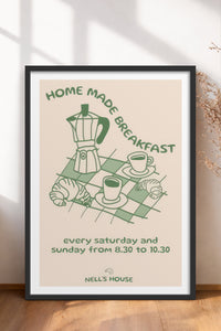 HOMEPACK Ahşap Çerçeveli Tablo Çerçeveli Poster Sanatsal Modern Duvar Dekoru TK-878