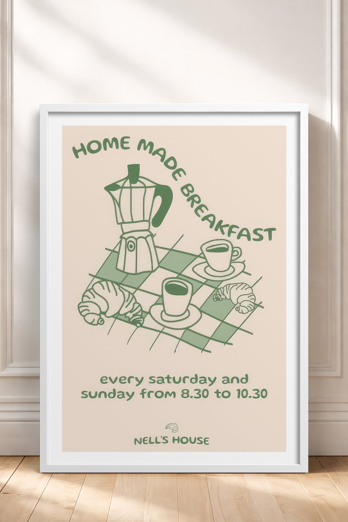 HOMEPACK Ahşap Çerçeveli Tablo Çerçeveli Poster Sanatsal Modern Duvar Dekoru TK-878