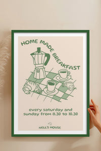 HOMEPACK Ahşap Çerçeveli Tablo Çerçeveli Poster Sanatsal Modern Duvar Dekoru TK-878