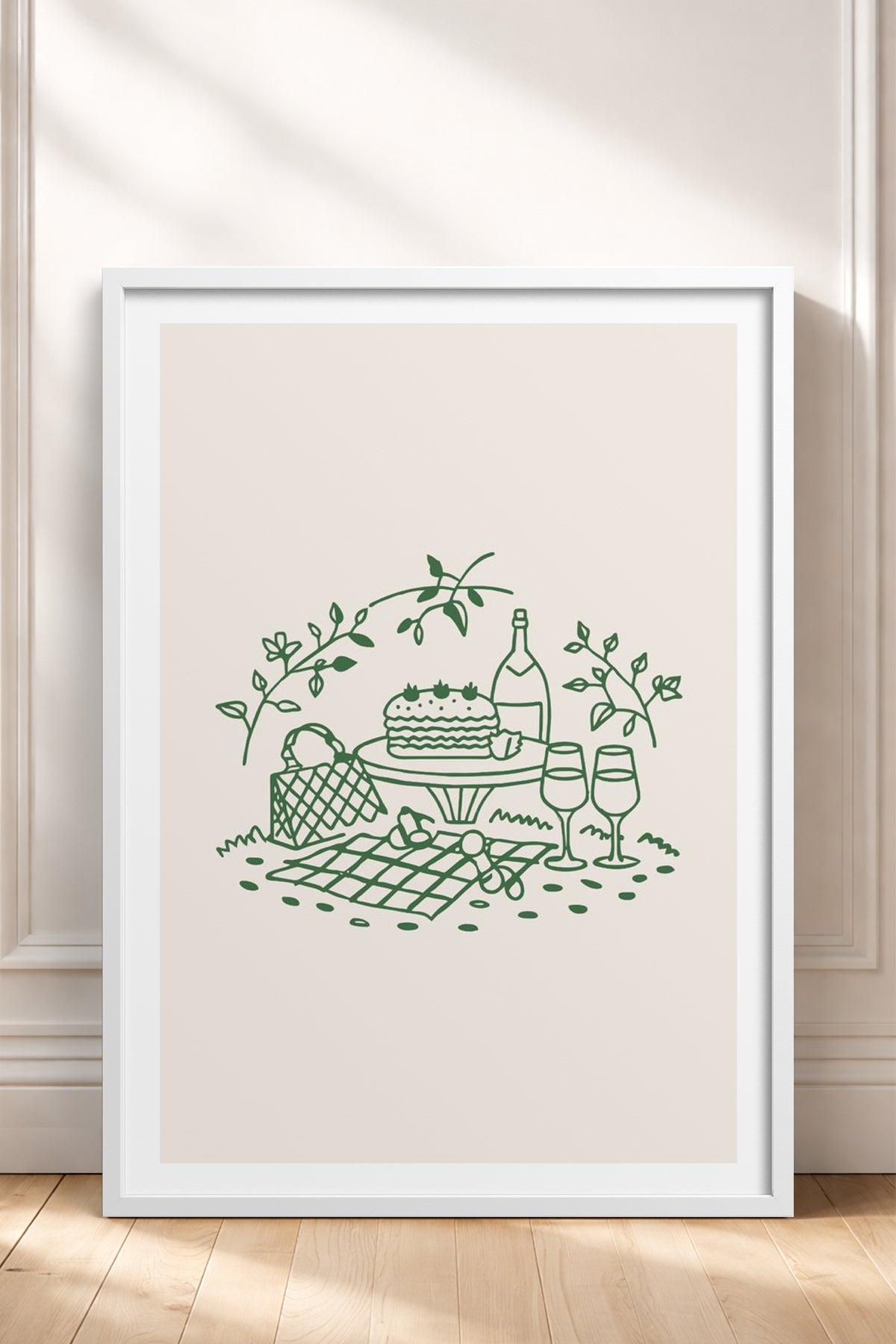 HOMEPACK Ahşap Çerçeveli Tablo Çerçeveli Poster Sanatsal Modern Duvar Dekoru TK-879