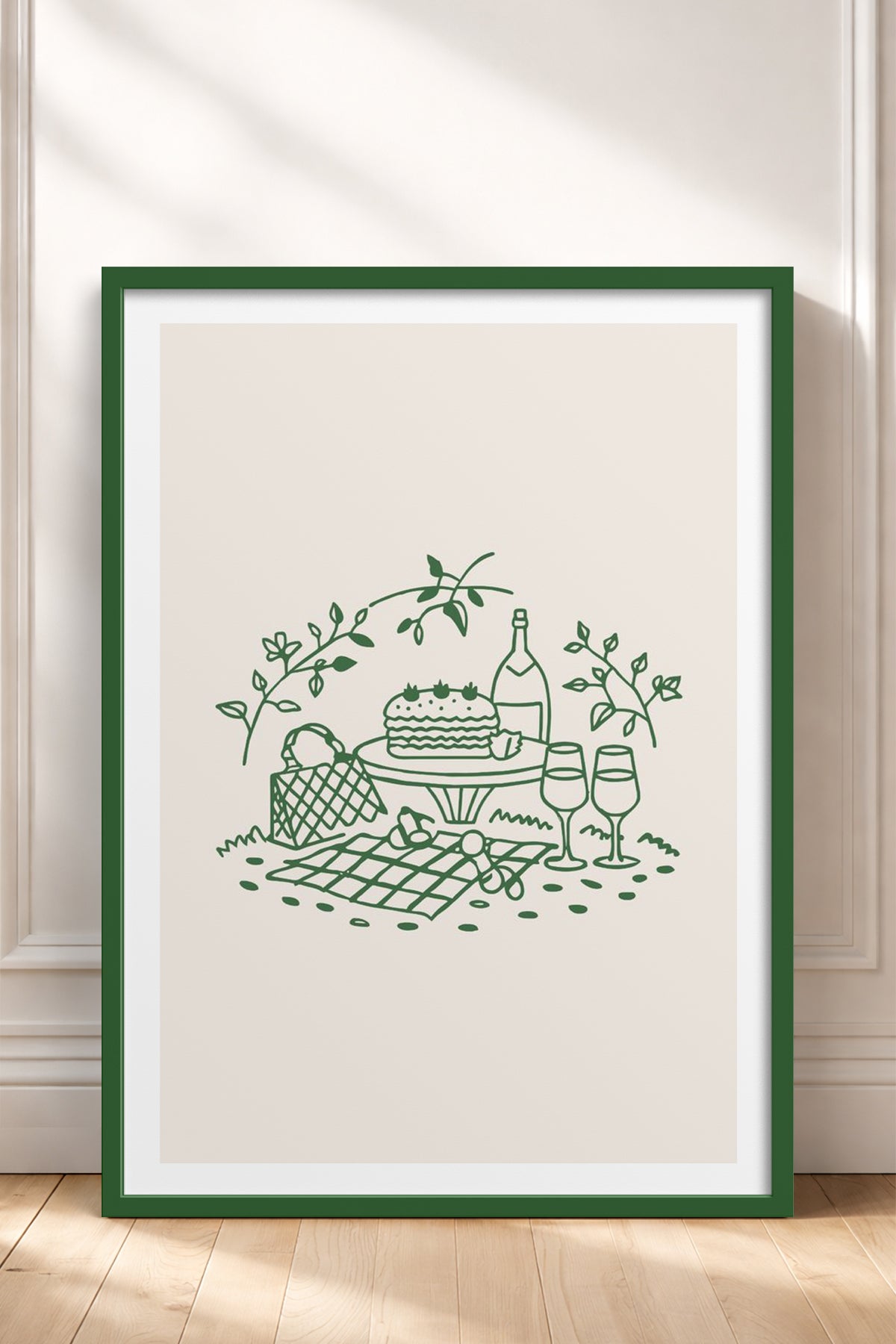 HOMEPACK Ahşap Çerçeveli Tablo Çerçeveli Poster Sanatsal Modern Duvar Dekoru TK-879