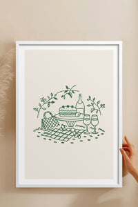 HOMEPACK Ahşap Çerçeveli Tablo Çerçeveli Poster Sanatsal Modern Duvar Dekoru TK-879
