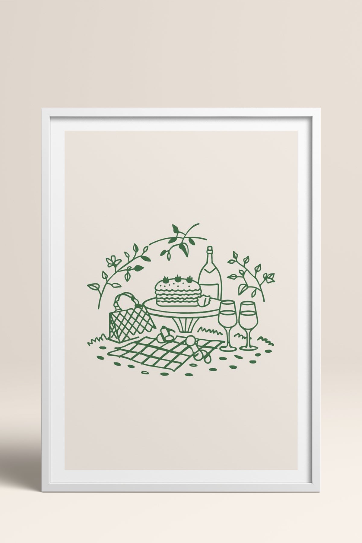 HOMEPACK Ahşap Çerçeveli Tablo Çerçeveli Poster Sanatsal Modern Duvar Dekoru TK-879