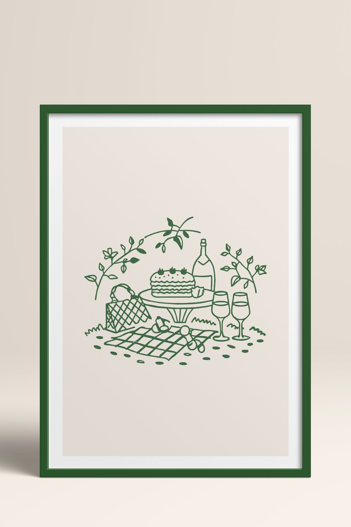 HOMEPACK Ahşap Çerçeveli Tablo Çerçeveli Poster Sanatsal Modern Duvar Dekoru TK-879