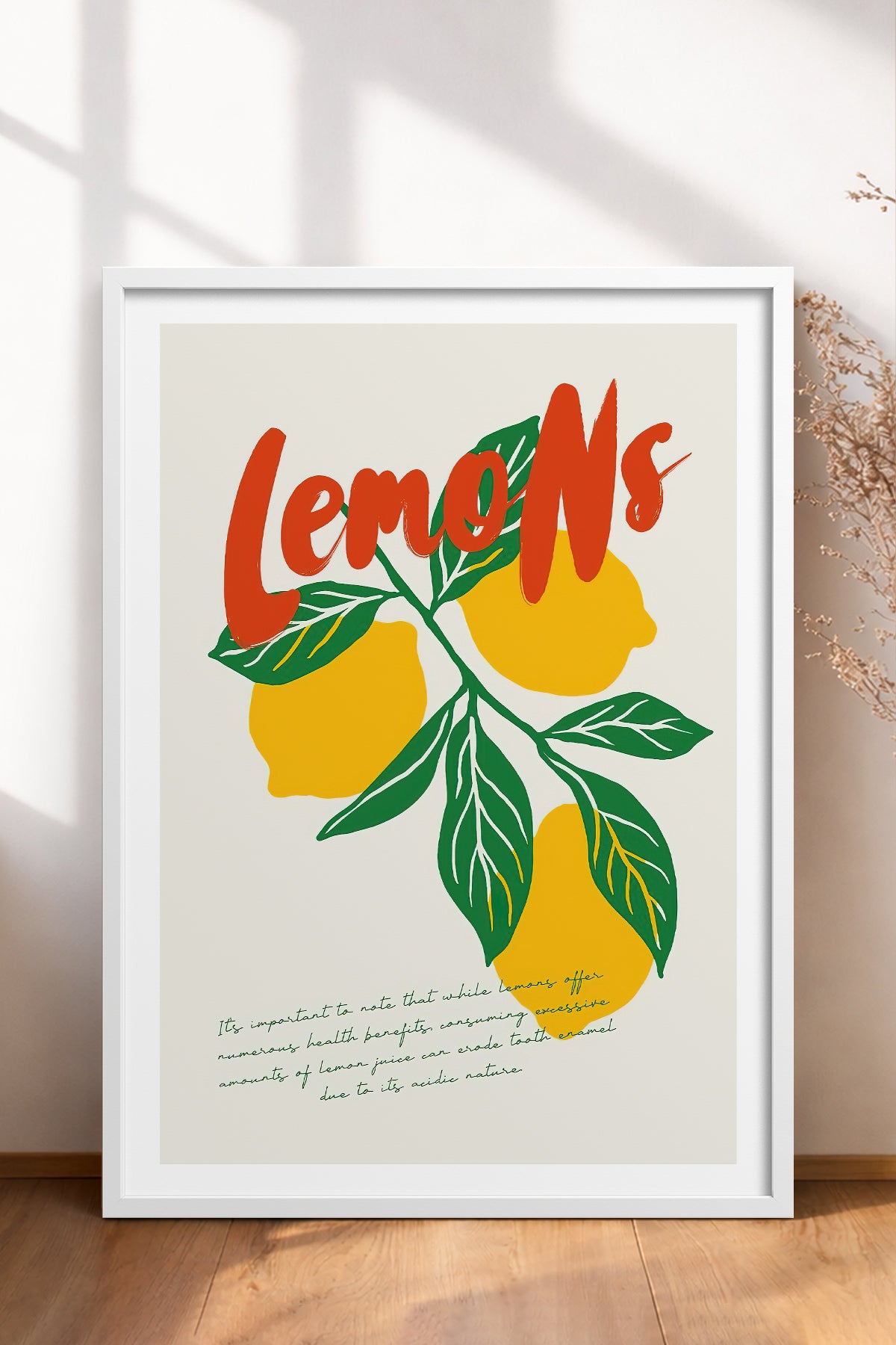 HOMEPACK Ahşap Çerçeveli Tablo Çerçeveli Poster Sanatsal Modern Duvar Dekoru TK-881