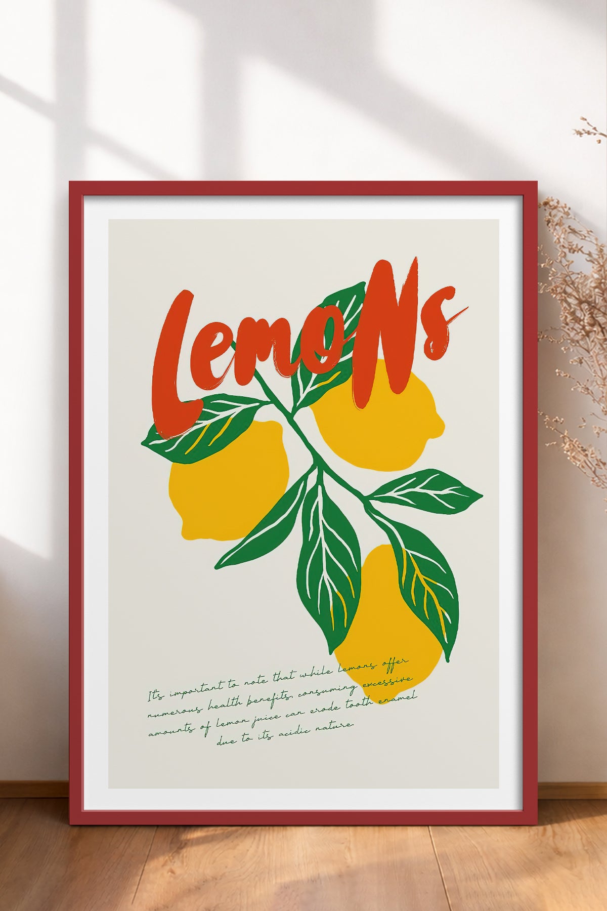 HOMEPACK Ahşap Çerçeveli Tablo Çerçeveli Poster Sanatsal Modern Duvar Dekoru TK-881