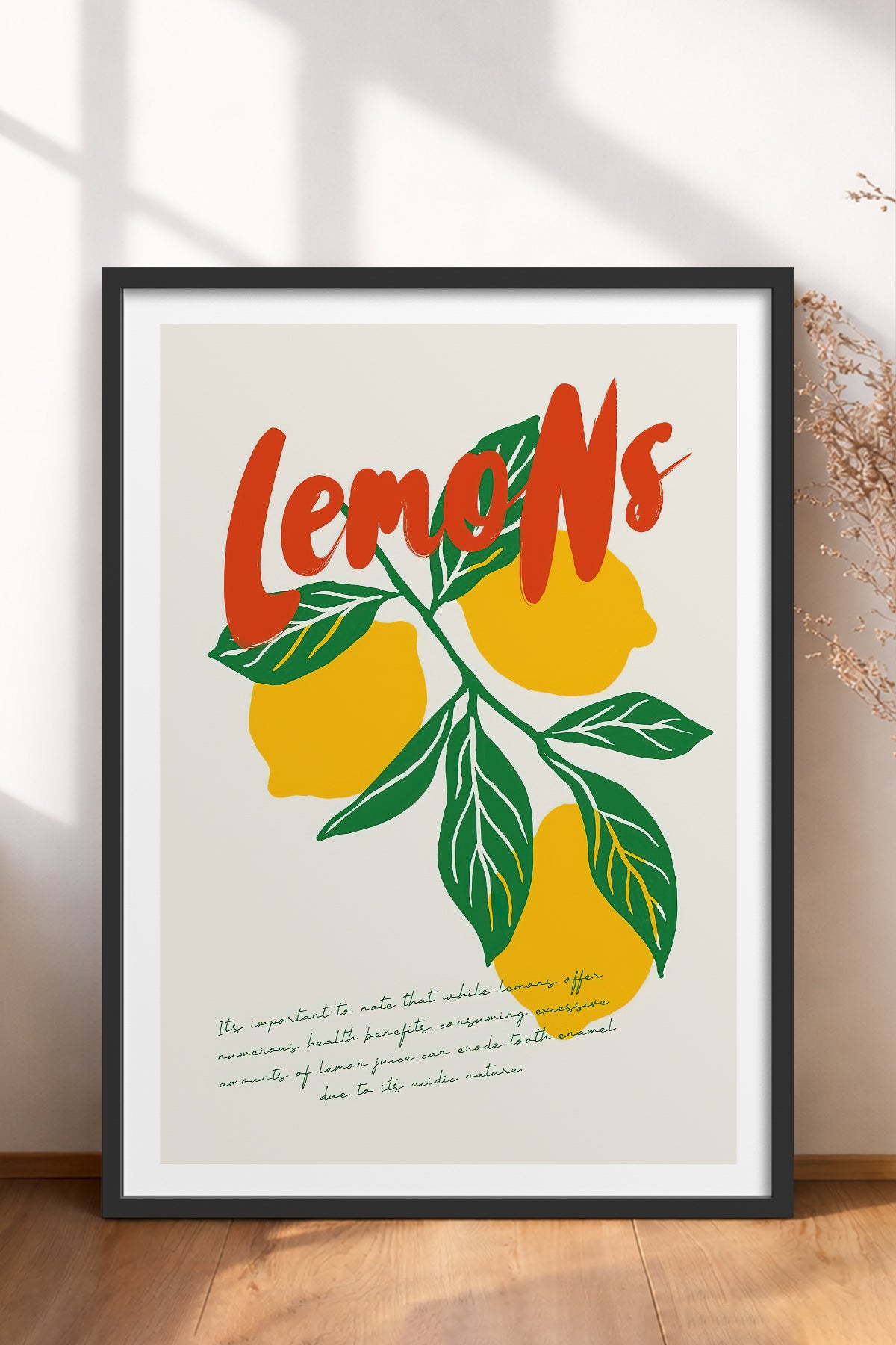 HOMEPACK Ahşap Çerçeveli Tablo Çerçeveli Poster Sanatsal Modern Duvar Dekoru TK-881