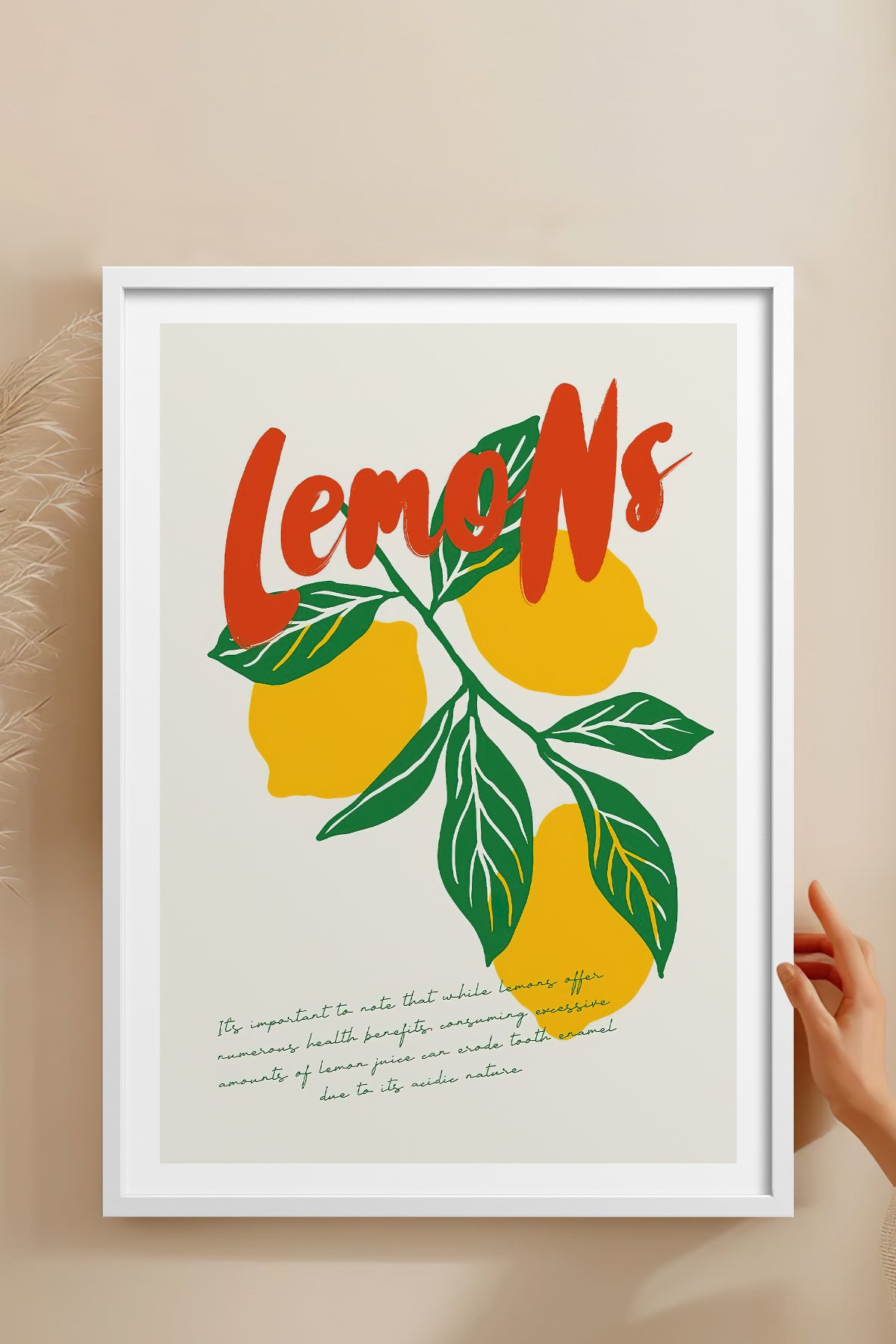 HOMEPACK Ahşap Çerçeveli Tablo Çerçeveli Poster Sanatsal Modern Duvar Dekoru TK-881
