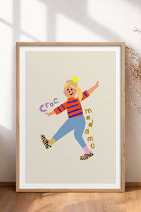 HOMEPACK Ahşap Çerçeveli Tablo Çerçeveli Poster Sanatsal Modern Duvar Dekoru TK-883