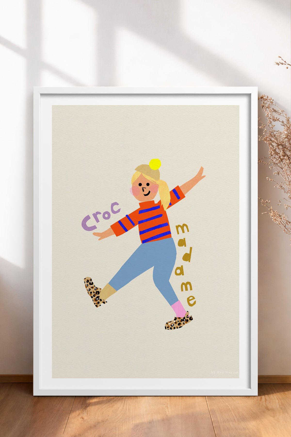 HOMEPACK Ahşap Çerçeveli Tablo Çerçeveli Poster Sanatsal Modern Duvar Dekoru TK-883