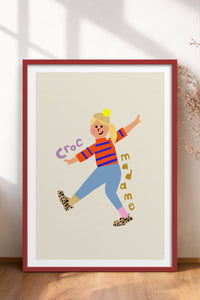 HOMEPACK Ahşap Çerçeveli Tablo Çerçeveli Poster Sanatsal Modern Duvar Dekoru TK-883