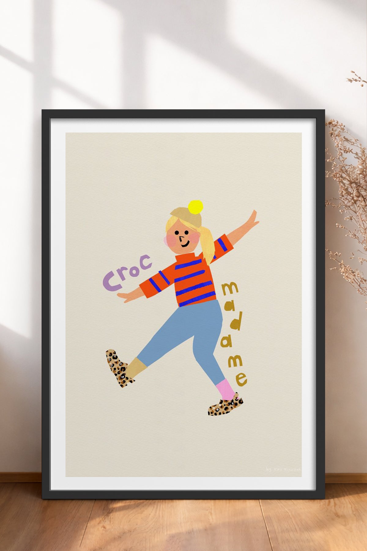 HOMEPACK Ahşap Çerçeveli Tablo Çerçeveli Poster Sanatsal Modern Duvar Dekoru TK-883