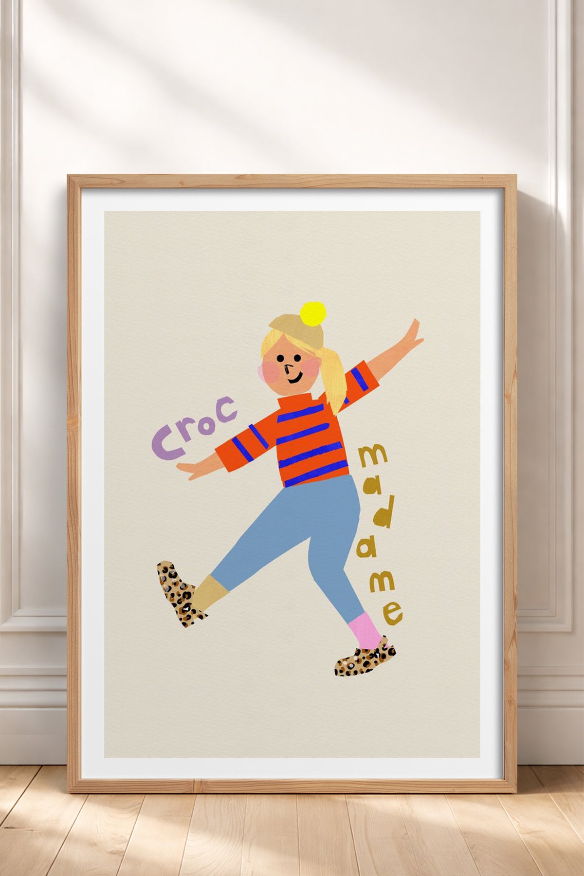 HOMEPACK Ahşap Çerçeveli Tablo Çerçeveli Poster Sanatsal Modern Duvar Dekoru TK-883