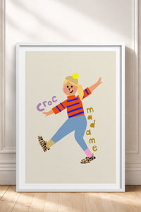 HOMEPACK Ahşap Çerçeveli Tablo Çerçeveli Poster Sanatsal Modern Duvar Dekoru TK-883