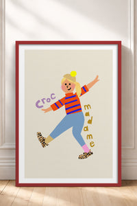 HOMEPACK Ahşap Çerçeveli Tablo Çerçeveli Poster Sanatsal Modern Duvar Dekoru TK-883