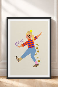 HOMEPACK Ahşap Çerçeveli Tablo Çerçeveli Poster Sanatsal Modern Duvar Dekoru TK-883
