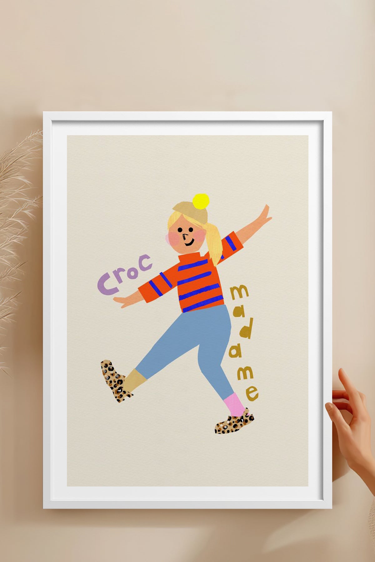 HOMEPACK Ahşap Çerçeveli Tablo Çerçeveli Poster Sanatsal Modern Duvar Dekoru TK-883