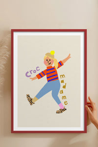 HOMEPACK Ahşap Çerçeveli Tablo Çerçeveli Poster Sanatsal Modern Duvar Dekoru TK-883