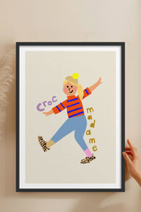HOMEPACK Ahşap Çerçeveli Tablo Çerçeveli Poster Sanatsal Modern Duvar Dekoru TK-883