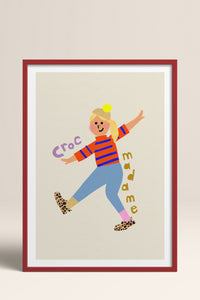 HOMEPACK Ahşap Çerçeveli Tablo Çerçeveli Poster Sanatsal Modern Duvar Dekoru TK-883