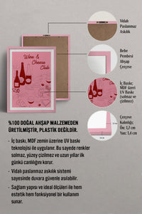 HOMEPACK Ahşap Çerçeveli Tablo Çerçeveli Poster Sanatsal Modern Duvar Dekoru TK-884