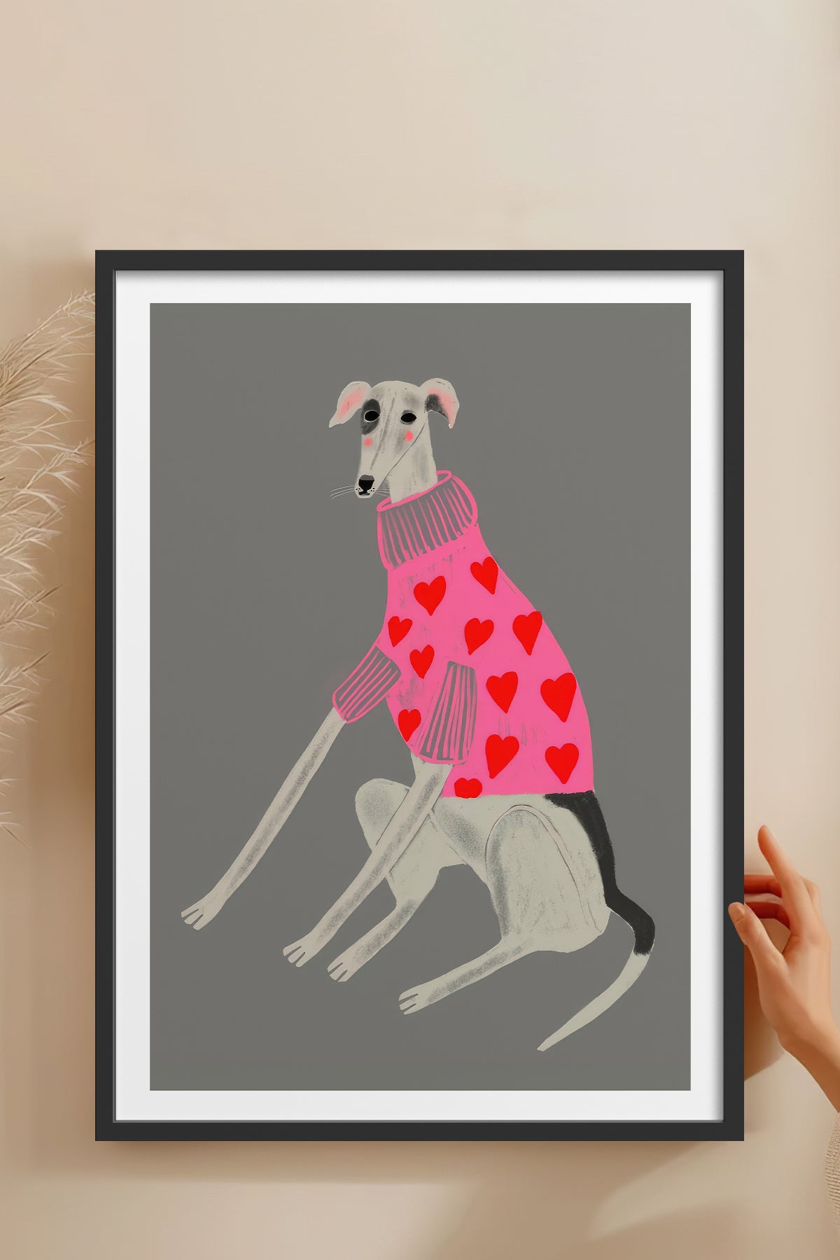 HOMEPACK Ahşap Çerçeveli Tablo Çerçeveli Poster Sanatsal Modern Duvar Dekoru TK-885