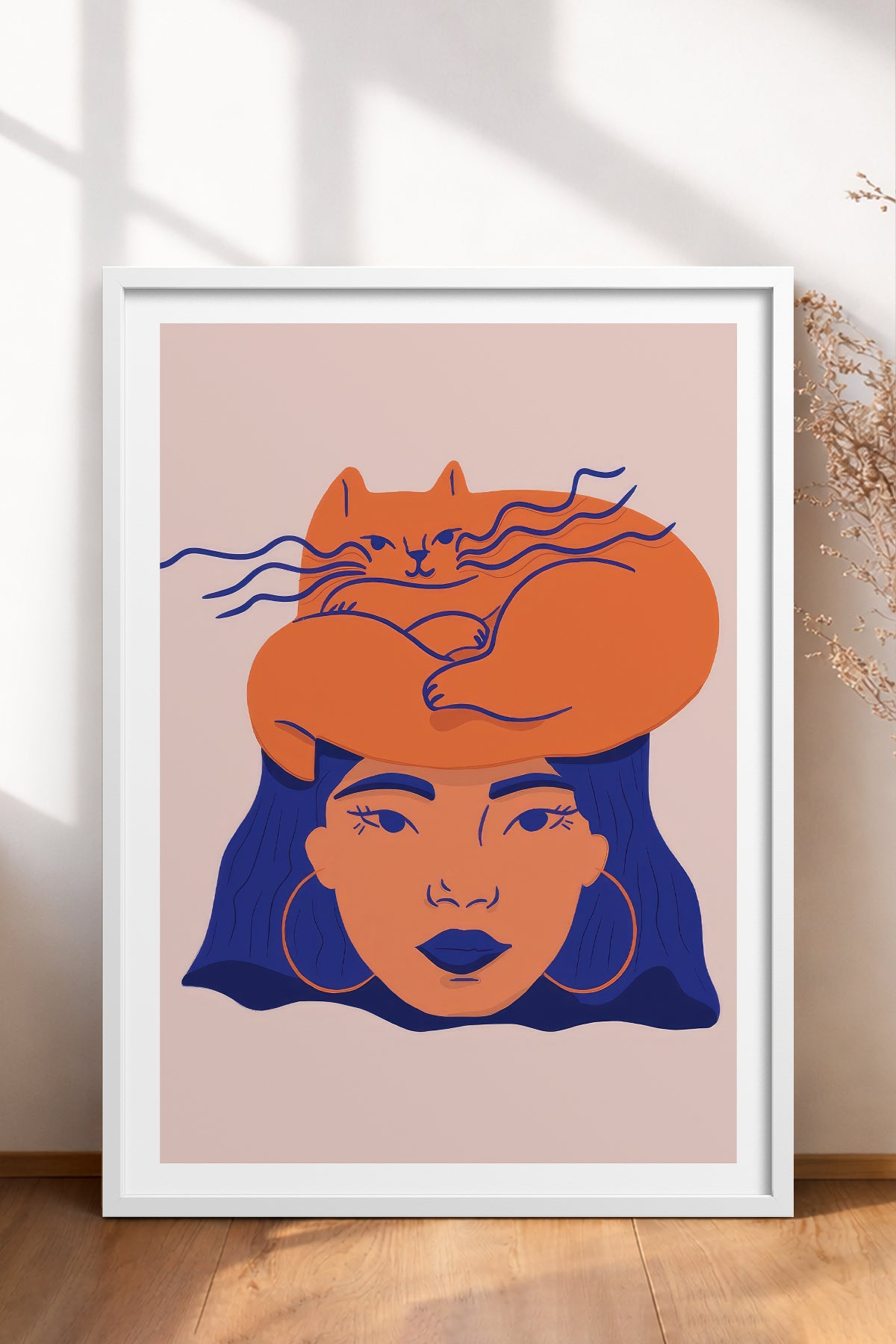 HOMEPACK Ahşap Çerçeveli Tablo Çerçeveli Poster Sanatsal Modern Duvar Dekoru TK-887