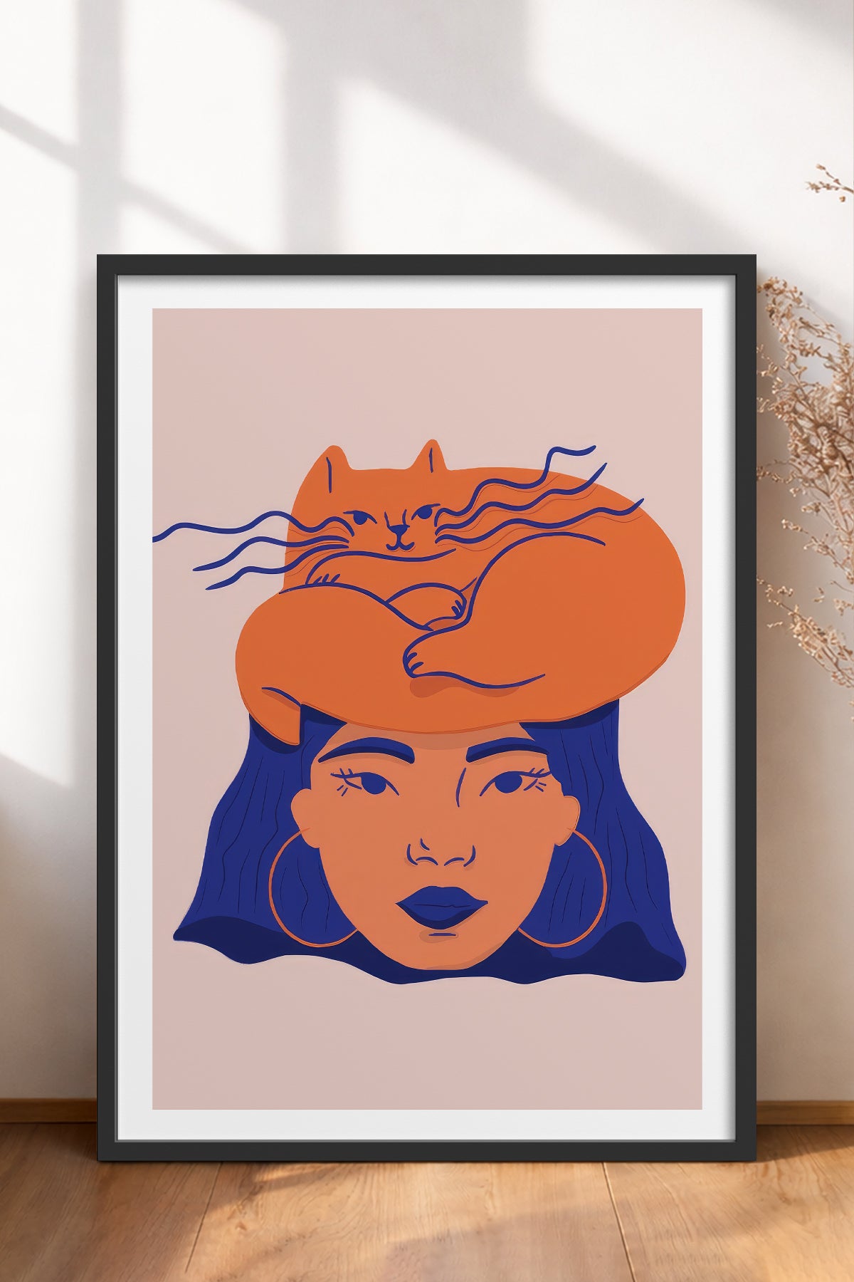 HOMEPACK Ahşap Çerçeveli Tablo Çerçeveli Poster Sanatsal Modern Duvar Dekoru TK-887