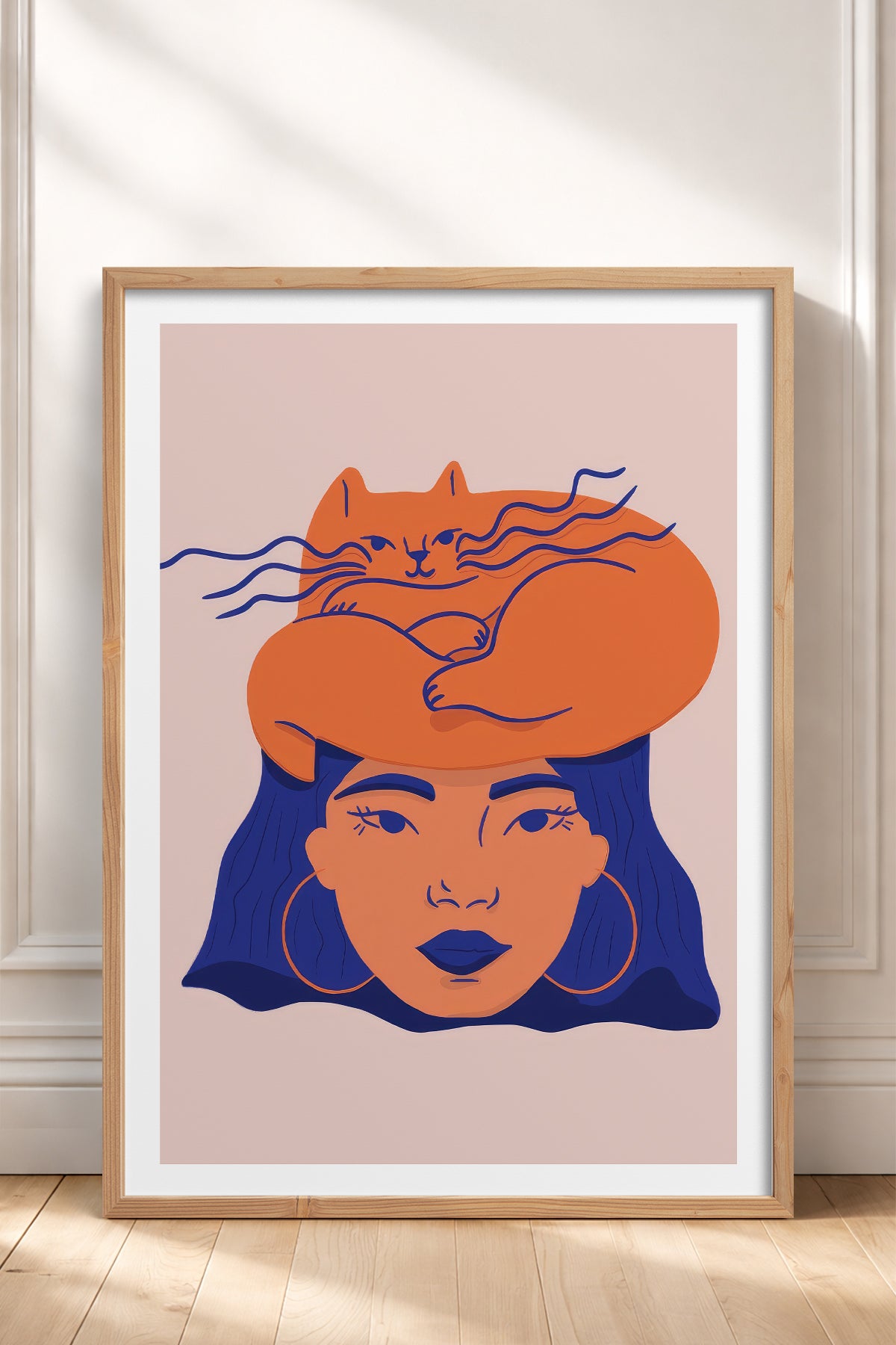 HOMEPACK Ahşap Çerçeveli Tablo Çerçeveli Poster Sanatsal Modern Duvar Dekoru TK-887