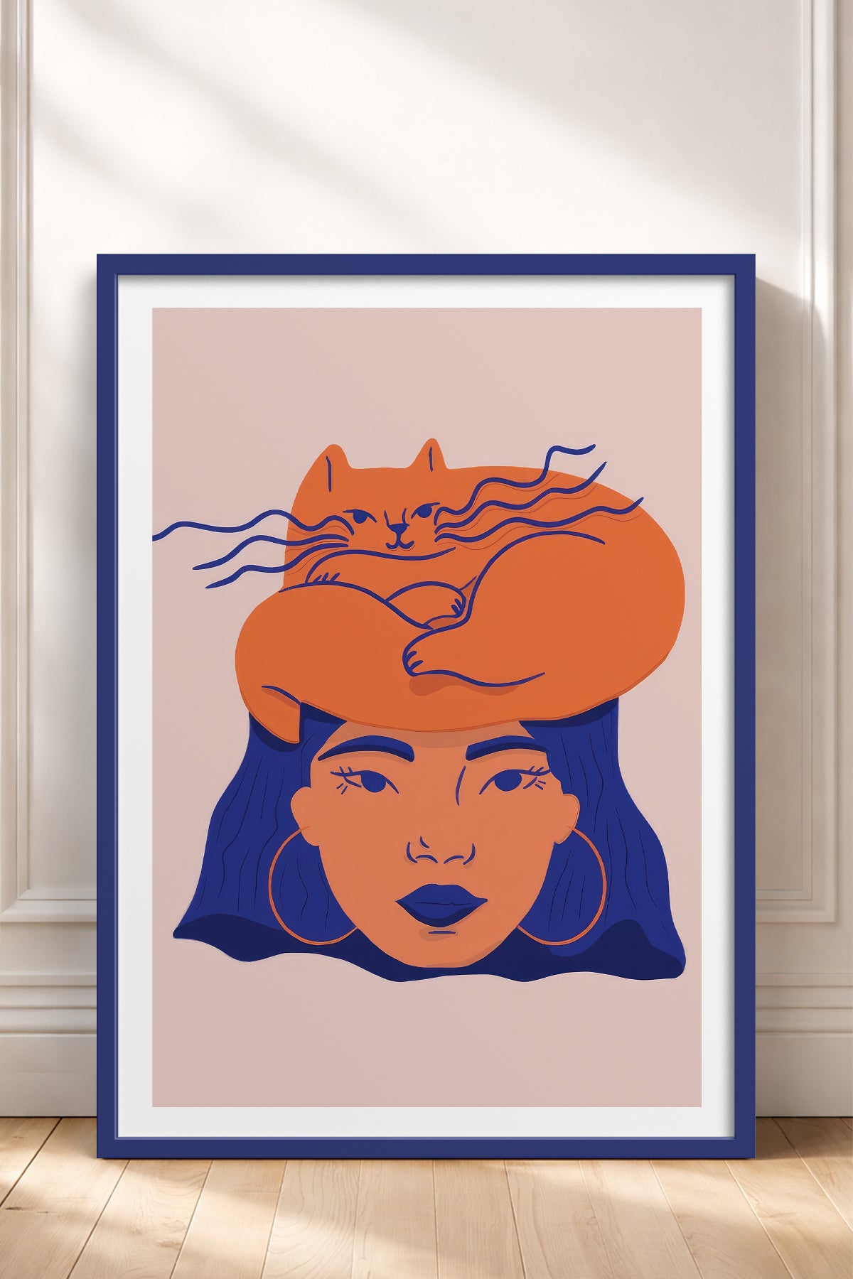 HOMEPACK Ahşap Çerçeveli Tablo Çerçeveli Poster Sanatsal Modern Duvar Dekoru TK-887