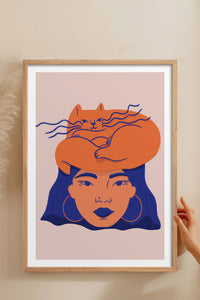 HOMEPACK Ahşap Çerçeveli Tablo Çerçeveli Poster Sanatsal Modern Duvar Dekoru TK-887