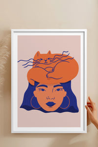 HOMEPACK Ahşap Çerçeveli Tablo Çerçeveli Poster Sanatsal Modern Duvar Dekoru TK-887